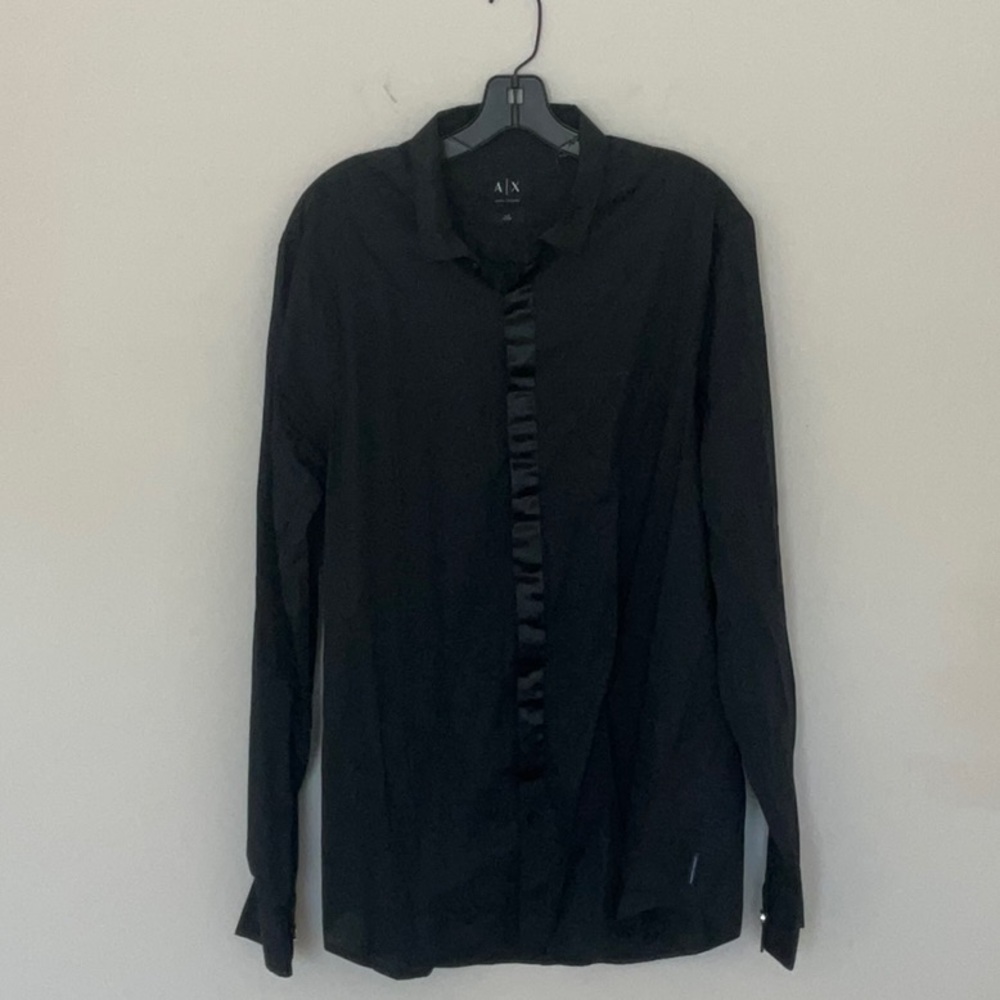 Armani Exchange Black Long Sleeve Shirt
